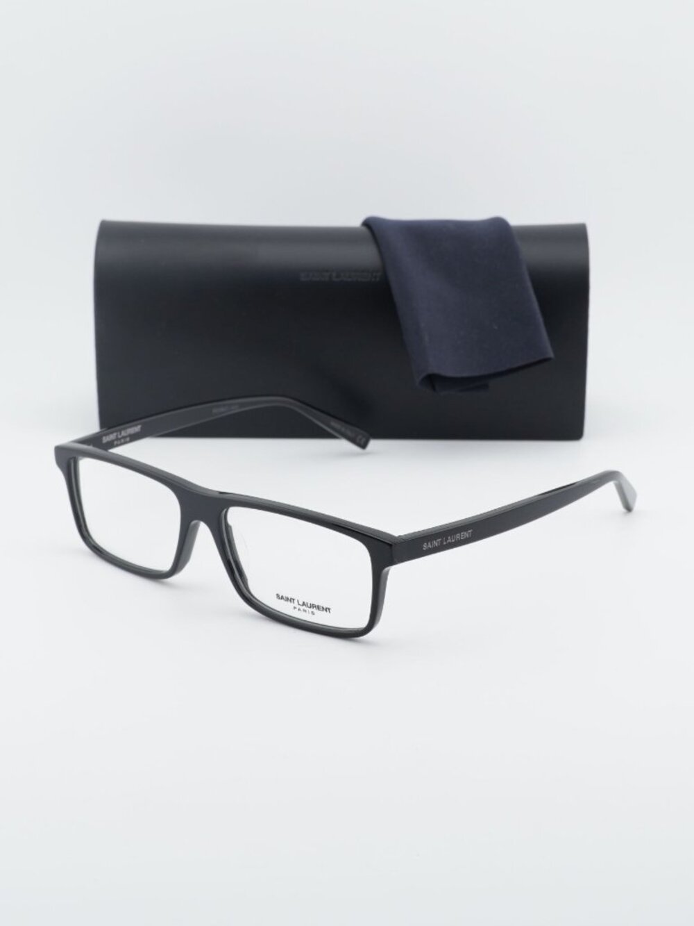 Saint Laurent SL 483 001 Rectangle Eyeglasses 55mm – Black
